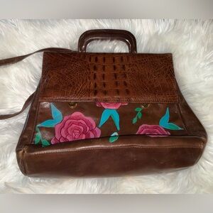 Custom Floral Vintage Briefcase